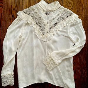 Sandro lace blouse size 1
